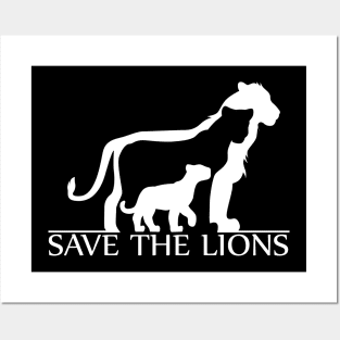 Save the Lions Posters and Art